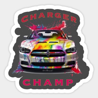 Dodge Charger Champ Sticker